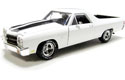 1970 Chevy El Camino SS 454 - White w/ Black Stripes (Ertl) 1/18