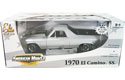 1970 Chevy El Camino SS 454 - Silver w/ Black Stripes (Ertl) 1/18