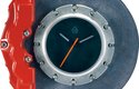 Carbon Ceramic Brake Disc Clock (red Calliper) Ø3 (AUTOart) 1/18