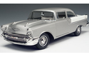 1957 Chevy 150 Utility Sedan -  Inca Silver & Imperial Ivory (Highway 61) 1/18