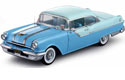 1955 Pontiac Starchief Hardtop - Castle Gray w/ Nautilus Blue (SunStar Platinum) 1/18