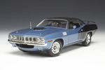 1971 Plymouth Hemi 'Cuda - B2 Glacial Blue (Highway 61) 1/18
