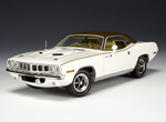 1971 Plymouth Barracuda Gran Coupe - Alpine White (Highway 61) 1/18