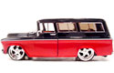 1957 Chevy Suburban - Red w/ Black (DUB City) 1/24