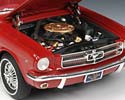 1964-1/2 Ford Mustang Convertible - Rangoon Red (Ertl Precision 100) 1/18