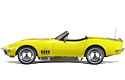 1969 Chevy Corvette - Daytona Yellow (AUTOart) 1/18