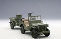 Jeep Willys (army Green)(with Trailer/accessories (AUTOart) 1/18