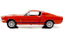 1967 Ford Mustang Shelby GT-500 - Orange w/ Blue Stripes (Ertl) 1/18