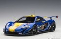 McLaren P1 GTR - Metallic Blue w/ Yellow Stripes (AUTOart) 1/18