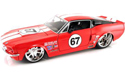 [ 1967 Ford Mustang Shelby GT-500KR - Glossy Red #67 (DUB City Bigtime Muscle) 1/18 ]