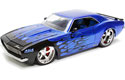1968 Chevy Camaro SS 454 Model Kit - Blue w/ Flames (Big Time Muscle) 1/18