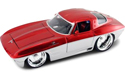 1963 Corvette Stingray - Red w/ Silver (DUB City Bigtime Muscle) 1/18