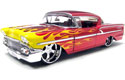 1958 Chevy Impala - Red w/ Flames (DUB City) 1/24