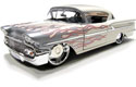 1958 Chevy Impala - White w/ Flames (DUB City) 1/24