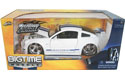 2006 Ford Mustang GT - White w/ Blue Stripes (DUB City Bigtime Muscle) 1/24