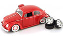 1959 VW Beetle - Glossy Red (DUB City Old Skool) 1/24