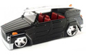 1973 VW Thing Convertible w/ Surfboard - Black (Jada Toys V-Dubs) 1/24