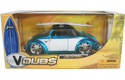 1949 VW Hebmuller Cabriolet - Blue w/ White (V-Dubs) 1/24