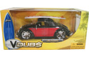 1949 VW Hebmuller Cabriolet - Black w/ Red (V-Dubs) 1/24