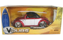 1949 VW Hebmuller Cabriolet - Red w/ White (V-Dubs) 1/24