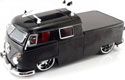 1963 VW Bus Pickup w/ Surfboard - Black (Jada Toys V-Dubs) 1/24