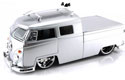 1963 VW Bus Pickup w/ Surfboard - Silver (Jada Toys V-Dubs) 1/24