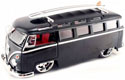 1962 VW Microbus - Glossy Black w/ Surfboard (DUB City) 1/24