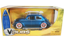 1959 Volkswagen Beetle w/ Surfboard - Blue (V-Dubs) 1/24