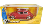 1959 Volkswagen Beetle w/ Surfboard - Red (V-Dubs) 1/24