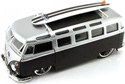 1962 VW Bus w/ Surfboard - Black (Jada Toys V-Dubs) 1/24