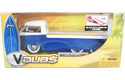 1963 VW Pickup w/ Sliding Bed - Blue w/ Babymoon Wheels (V-Dubs) 1/24