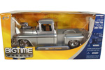 1955 Chevy Stepside w/ Blower & GM Rally Wheels - Silver (Bigtime Muscle) 1/24