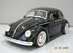 1959 VW Beetle - Glossy Black (Jada Toys Showroom Floor) 1/24
