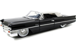 1963 Cadillac DeVille - Glossy Black (Jada Toys Showroom Floor) 1/24