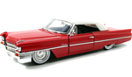 1963 Cadillac DeVille - Glossy Red (Jada Toys Showroom Floor) 1/24