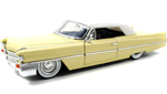 1963 Cadillac DeVille - Light Yellow (Jada Toys Showroom Floor) 1/24