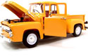 1956 Ford F-100 Pickup Truck - Orange (Welly) 1/18