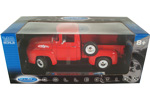 1956 Ford F-100 Pickup Truck - Red (Welly) 1/18