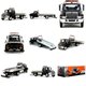 International Flatbed Tow Truck - Primer Black (Jada Toys) 1/24