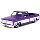1985 Chevy C-10 - Purple w/Cartelli Wheels (Jada Toys) 1/24