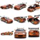 25th Anniversary Fast & Furious Brian's Toyota Supra - Brushed Orange (Jada Toys) 1/24
