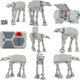 R/C Star Wars Imperial AT-AT Remote Control Walker  Remote Control Figure (Jada Toys) 1/24