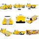 1947 Ford COE Flatbed with Yellow M&M's Figure (Jada Toys) 1/24
