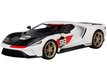 2021 Ford GT #98 White with Black Hood "Heritage Edition" (Top Speed) 1/18