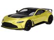 2022 Aston Martin V12 Vantage RHD (Right Hand Drive) Cosmopolitan Yellow with Black Hood and Top (Top Speed) 1/18