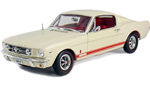 1965 Ford Mustang 2+2 Fastback - Wimbledon White (Ertl American Muscle) 1/18