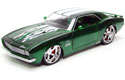1968 Chevy Camaro SS 396 - Green w/ Flames (DUB City Big Time Muscle) 1/18