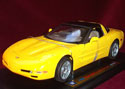 1999 Chevrolet Corvette C5 Coupe - Yellow (Welly) 1/18