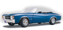 1971 Chevy Chevelle SS454 - Blue (Maisto) 1/18