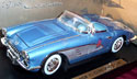 1958 Chevrolet Corvette Convertible - Blue (MotorMax) 1/18